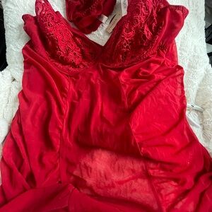 Cacique Red Lace Chemise 18/20